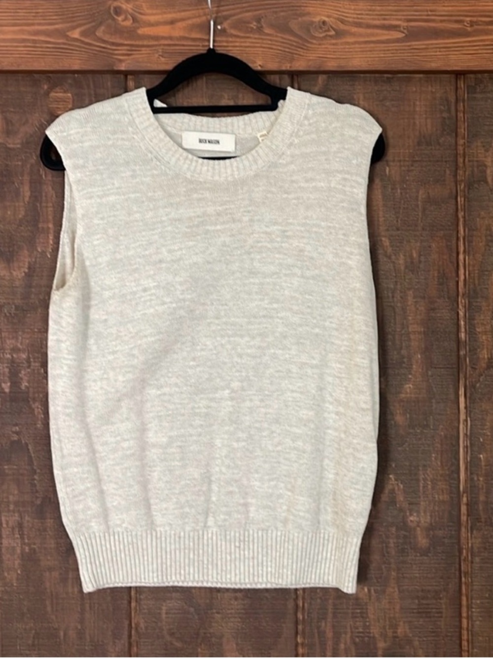 Buck Mason Light Heather Gray Sleeveless Knit Tank